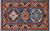 Blue 3' 1" X 5' 0" Fine Turkmen Ersari Hand Knotted Wool Rug - Q25001