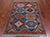 Blue 3' 11" X 5' 9" Super Turkmen Ersari Hand Knotted Wool Rug - Q25003