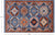 Blue 3' 11" X 5' 9" Super Turkmen Ersari Hand Knotted Wool Rug - Q25003