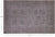 Ivory 4' 0" X 5' 11" Turkish Oushak Washed Out Handmade Wool Rug - Q25004