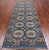 Blue 4' 0" X 11' 4" Runner Super Turkmen Ersari Handmade Wool Rug - Q25014