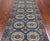 Blue 4' 0" X 11' 4" Runner Super Turkmen Ersari Handmade Wool Rug - Q25014