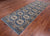 Blue 4' 0" X 11' 4" Runner Super Turkmen Ersari Handmade Wool Rug - Q25014