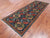 Blue 4' 2" X 11' 8" Runner Super Turkmen Ersari Hand Knotted Wool Rug - Q25015