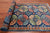 Blue 4' 2" X 11' 8" Runner Super Turkmen Ersari Hand Knotted Wool Rug - Q25015