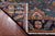 Blue 4' 2" X 19' 3" Runner Persian Heriz Serapi Hand-Knotted Wool Rug - Q25016