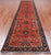 Rust 3' 10" X 15' 10" Runner Persian Heriz Serapi Handmade Wool Rug - Q25017