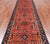 Rust 3' 10" X 15' 10" Runner Persian Heriz Serapi Handmade Wool Rug - Q25017
