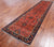 Rust 3' 10" X 15' 10" Runner Persian Heriz Serapi Handmade Wool Rug - Q25017