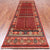 Rust 3' 10" X 12' 2" Fine Turkmen Ersari Handmade Wool Runner Rug - Q25019