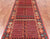 Rust 3' 10" X 12' 2" Fine Turkmen Ersari Handmade Wool Runner Rug - Q25019