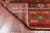Rust 3' 10" X 12' 2" Fine Turkmen Ersari Handmade Wool Runner Rug - Q25019
