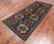 Blue 4' 3" X 9' 7" Runner Super Turkmen Ersari Hand Knotted Wool Rug - Q25020