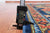 Blue 4' 3" X 9' 7" Runner Super Turkmen Ersari Hand Knotted Wool Rug - Q25020