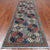 Blue 3' 11" X 11' 10" Runner Super Turkmen Ersari Handmade Wool Rug - Q25021