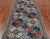 Blue 3' 11" X 11' 10" Runner Super Turkmen Ersari Handmade Wool Rug - Q25021