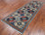 Blue 3' 11" X 11' 10" Runner Super Turkmen Ersari Handmade Wool Rug - Q25021