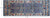 Blue 3' 11" X 11' 8" Runner Fine Turkmen Ersari Handmade Wool Rug - Q25022