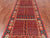 Rust 3' 11" X 11' 7" Runner Fine Turkmen Ersari Handmade Wool Rug - Q25023