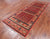 Rust 3' 11" X 11' 7" Runner Fine Turkmen Ersari Handmade Wool Rug - Q25023