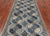 Grey 4' 1" X 9' 8" Super Turkmen Ersari Hand-Knotted Wool Runner Rug - Q25024