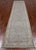 Silver 2' 9" X 11' 11" Runner Turkish Oushak Washed Out Handmade Wool Rug - Q25032