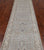 Silver 2' 9" X 11' 11" Runner Turkish Oushak Washed Out Handmade Wool Rug - Q25032