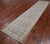 Silver 2' 9" X 11' 11" Runner Turkish Oushak Washed Out Handmade Wool Rug - Q25032