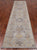 Grey 2' 7" X 11' 7" Turkish Oushak Washed Out Handmade Wool Runner Rug - Q25034