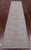 Ivory 2' 6" X 11' 2" Runner Turkish Oushak Washed Out Hand Knotted Wool Rug - Q25035