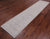 Ivory 2' 6" X 11' 2" Runner Turkish Oushak Washed Out Hand Knotted Wool Rug - Q25035