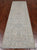 Silver 2' 8" X 8' 7" Runner Turkish Oushak Washed Out Handmade Wool Rug - Q25044