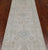 Silver 2' 8" X 8' 7" Runner Turkish Oushak Washed Out Handmade Wool Rug - Q25044