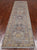 Silver 2' 10" X 10' 2" Runner Turkish Oushak Washed Out Handmade Wool Rug - Q25045