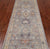 Silver 2' 10" X 10' 2" Runner Turkish Oushak Washed Out Handmade Wool Rug - Q25045
