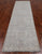 Silver 2' 7" X 9' 8" Turkish Oushak Washed Out Hand Knotted Wool Runner Rug - Q25047