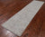 Silver 2' 7" X 9' 8" Turkish Oushak Washed Out Hand Knotted Wool Runner Rug - Q25047