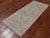 Silver 2' 5" X 5' 6" Runner Turkish Oushak Washed Out Hand Knotted Wool Rug - Q25049