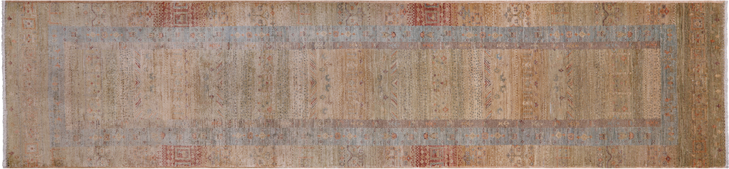 2' 8" X 11' 9" Persian Gabbeh Tribal Handmade Wool Runner Rug - Q25057