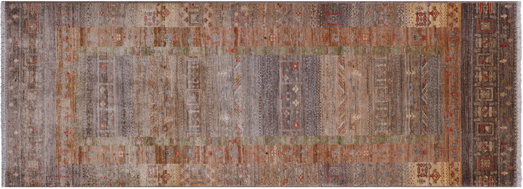 2' 9" X 7' 8" Persian Tribal Gabbeh Handmade Wool Runner Rug - Q25059