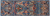 Blue 2' 6" X 7' 9" Runner Persian Heriz Serapi Hand Knotted Wool Rug - Q25063