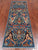 Blue 2' 6" X 7' 9" Runner Persian Heriz Serapi Hand Knotted Wool Rug - Q25063