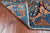 Blue 2' 6" X 7' 9" Runner Persian Heriz Serapi Hand Knotted Wool Rug - Q25063