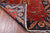 Red 3' 1" X 11' 9" Runner Persian Heriz Serapi Hand-Knotted Wool Rug - Q25065