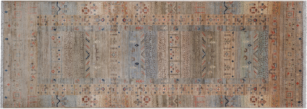 2' 10" X 7' 8" Tribal Persian Gabbeh Hand Knotted Wool Runner Rug - Q25068