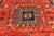 Rust 4' 0" X 11' 3" Persian Heriz Serapi Handmade Wool Runner Rug - Q25071