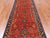 Rust 4' 0" X 11' 3" Persian Heriz Serapi Handmade Wool Runner Rug - Q25071