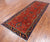 Rust 4' 0" X 11' 3" Persian Heriz Serapi Handmade Wool Runner Rug - Q25071