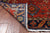 Rust 4' 0" X 11' 3" Persian Heriz Serapi Handmade Wool Runner Rug - Q25071