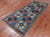 Blue 4' 0" X 9' 9" Runner Super Turkmen Ersari Handmade Wool Rug - Q25072